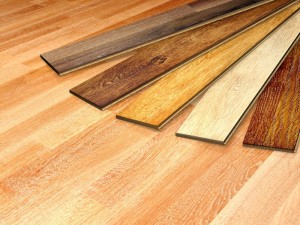 New oak parquet of different colors